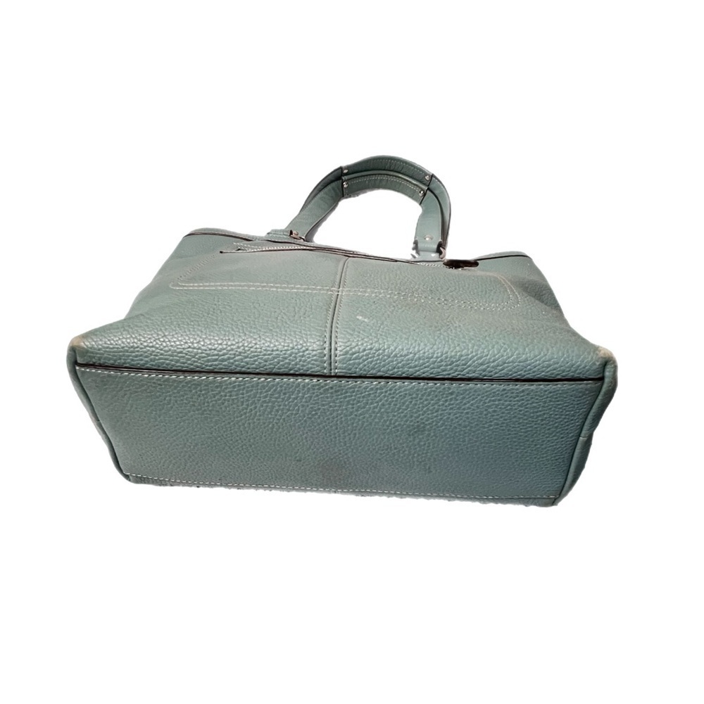 COACH (F14683) “Penelope” Sea Green Pebbled Leather Lunch Tote Bag - Picture 4 of 8